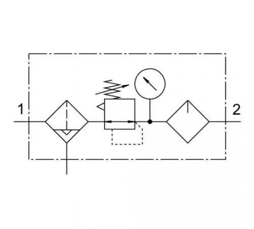 Блок подготовки воздуха Festo FRC-1/4-D-5M-MINI-A-MPA Блок подготовки воздуха Festo FRC-1/4-D-5M-MINI-A-MPA