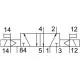 Распределитель с электромагнитным управлением Festo CPV10-M1H-5JS-M7