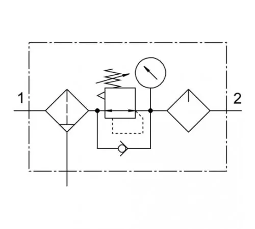 Блок подготовки воздуха Festo FRC-1/2-D-MAXI-MPA Блок подготовки воздуха Festo FRC-1/2-D-MAXI-MPA