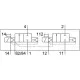 Распределитель с электромагнитным управлением Festo CPV14-M1H-2X2-GLS-1/8