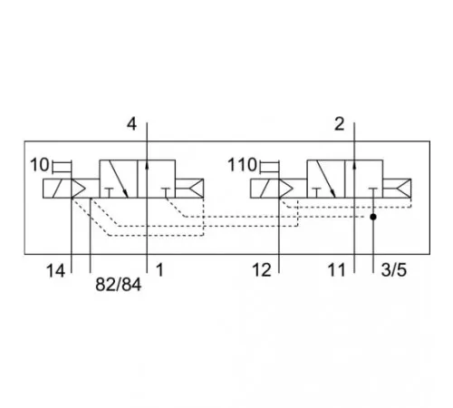 Распределитель с электромагнитным управлением Festo CPV14-M1H-2X3-OLS-1/8 Распределитель с электромагнитным управлением Festo CPV14-M1H-2X3-OLS-1/8