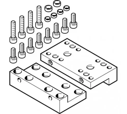 Набор переходных плит Festo EHAM-H1-32-L2-120 Набор переходных плит Festo EHAM-H1-32-L2-120