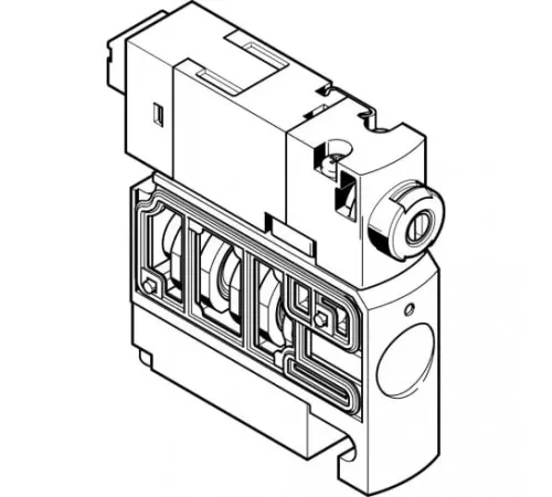 Распределитель с электромагнитным управлением Festo CPVSC1-M1LH-M-H-Q4
