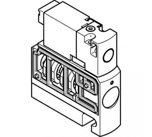Распределитель с электромагнитным управлением Festo CPVSC1-M5H-K-H-Q4C