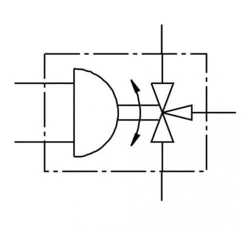 Шаровой кран с приводом Festo VZBA-3/8-GGG-63-32L-F0304-V4V4T-PP30-R-90-C Ру63 Ду10 (PN63 DN10)