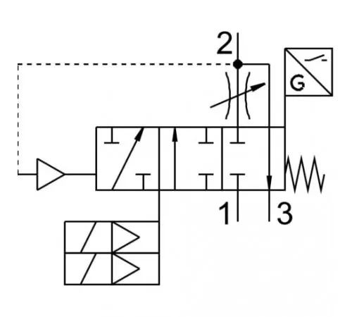 Клапан плавного пуска/быстрого выхлопа Festo MS6-SV-1/2-D-10V24-2M8 Клапан плавного пуска/быстрого выхлопа Festo MS6-SV-1/2-D-10V24-2M8