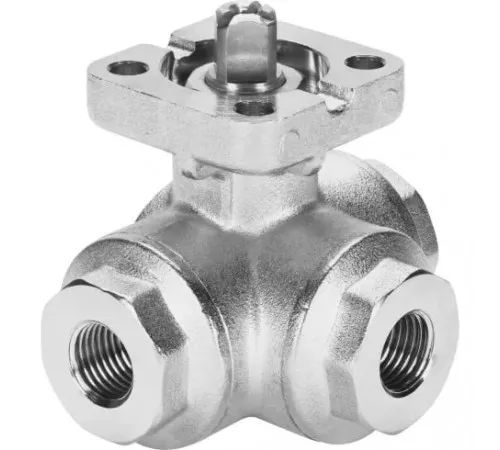 Шаровой кран Festo VZBA-1-GGG-63-32T-F0405-V4V4T Ру63 Ду25 (PN63 DN25)
