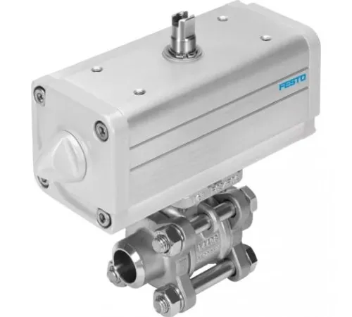 Шаровой кран с приводом Festo VZBA-3/8-WW-63-T-22-F0304-V4V4T-PP15-R-90-C Ру63 Ду10 (PN63 DN10) Шаровой кран с приводом Festo VZBA-3/8-WW-63-T-22-F0304-V4V4T-PP15-R-90-C Ру63 Ду10 (PN63 DN10)
