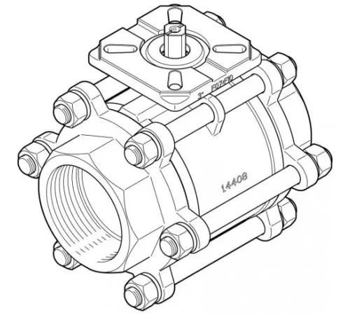Шаровой кран Festo VZBA-3-GG-63-T-22-F0710-V4V4T Ру63 Ду80 (PN63 DN80) Шаровой кран Festo VZBA-3-GG-63-T-22-F0710-V4V4T Ру63 Ду80 (PN63 DN80)