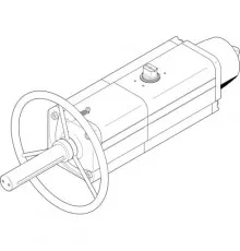 Неполноповоротный привод Festo DAPS-0480-090-RS2-F14-MW