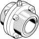Поворотный затвор пищевой Festo VZFB-SZ-11/2”-TT-V2V2V