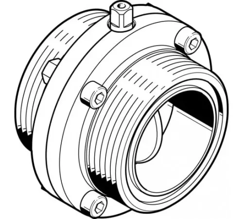 Поворотный затвор пищевой Festo VZFB-SZ-21/2&rdquo;-TT-V4V4V