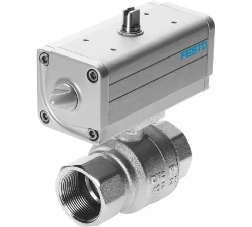 Шаровой кран с приводом Festo VZPR-BPD-22-R12 Ру40 Ду15 (PN40 DN15) Шаровой кран с приводом Festo VZPR-BPD-22-R12 Ру40 Ду15 (PN40 DN15)