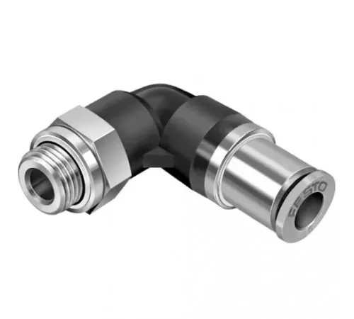 Штуцер цанговый угловой, самозапирающийся Festo QSKL-G3/8-12