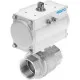 Шаровой кран с приводом Festo VZBM-A-1-RP-25-D-2-B2-PA10 Ру25 Ду25 (PN25 DN25)