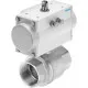 Шаровой кран с приводом Festo VZBM-A-1/2-RP-25-D-2-B2-PB20 Ру25 Ду15 (PN25 DN15)