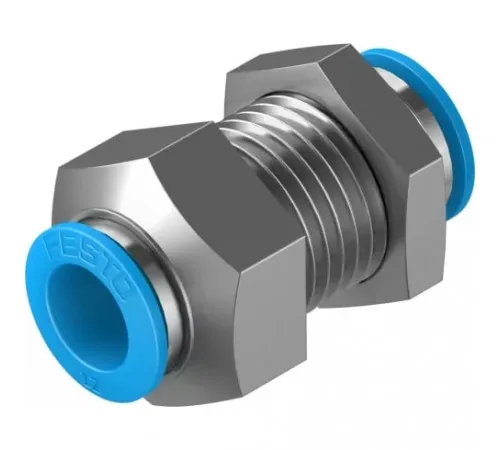 Муфта цанговая для панельного монтажа прямая Festo QSS-12-F Муфта цанговая для панельного монтажа прямая Festo QSS-12-F