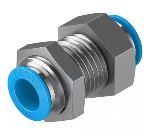 Муфта цанговая для панельного монтажа прямая Festo QSS-12-F Муфта цанговая для панельного монтажа прямая Festo QSS-12-F