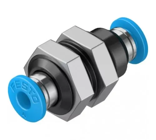 Муфта цанговая для панельного монтажа прямая Festo QSS-4 Муфта цанговая для панельного монтажа прямая Festo QSS-4