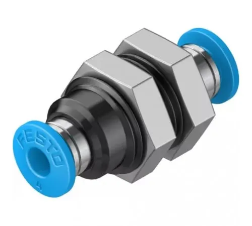 Муфта цанговая для панельного монтажа прямая Festo QSS-4 Муфта цанговая для панельного монтажа прямая Festo QSS-4