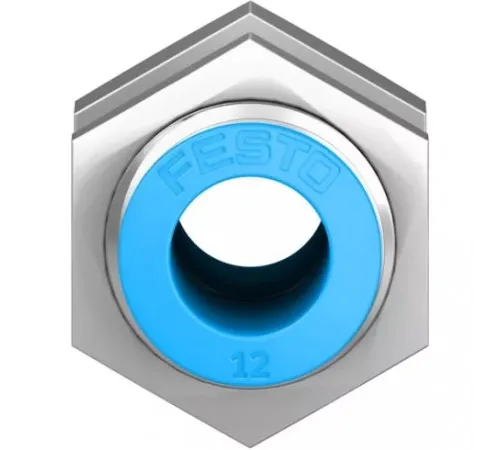 Муфта цанговая для панельного монтажа прямая Festo QSS-12-F Муфта цанговая для панельного монтажа прямая Festo QSS-12-F