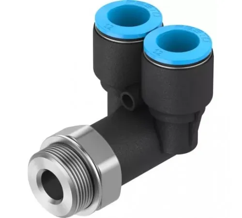 Тройник цанговый с резьбой угловой Festo QSYL-G3/8-12