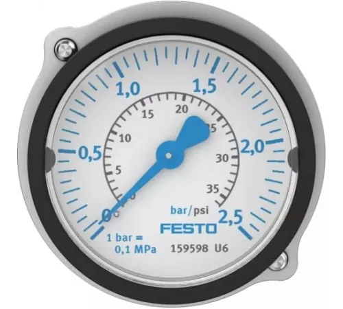 Фланцевый манометр Festo FMA-50-2,5-1/4-EN Фланцевый манометр Festo FMA-50-2,5-1/4-EN