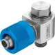 Штуцер ниппельный угловой с накидной гайкой Festo LCK-M5-PK-4