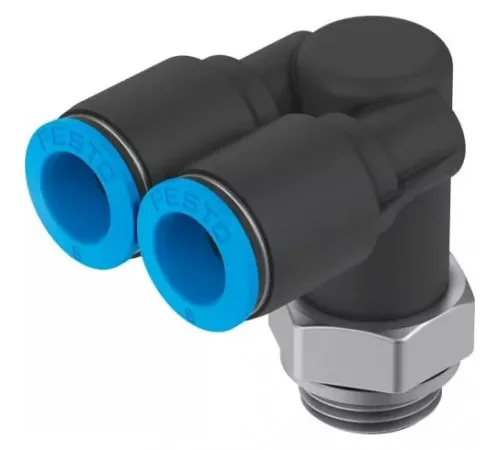Тройник цанговый с резьбой угловой Festo QSYL-G1/4-8 Тройник цанговый с резьбой угловой Festo QSYL-G1/4-8