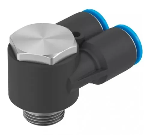 Тройник цанговый с резьбой угловой Festo QSYLV-G1/8-6 Тройник цанговый с резьбой угловой Festo QSYLV-G1/8-6