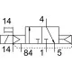 Распределитель с электромагнитным управлением Festo CPVSC1-M1H-K-H-Q3C
