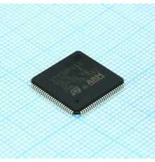 STM32F413VGT6, Микроконтроллер STM 32-бит ядро ARM Cortex M4 RISC 1МБ Флэш-память 3.3В 100-Pin LQFP лоток