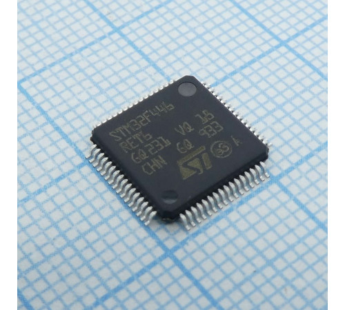STM32F446RET6, Микроконтроллер STM 32-бит ядро ARM Cortex M4 RISC 512кБ Флэш-память 2.5В/3.3В медицинского применения 64-Pin LQFP лоток STM32F446RET6, Микроконтроллер STM 32-бит ядро ARM Cortex M4 RISC 512кБ Флэш-память 2.5В/3.3В медицинского применения 64-Pin LQFP лоток
