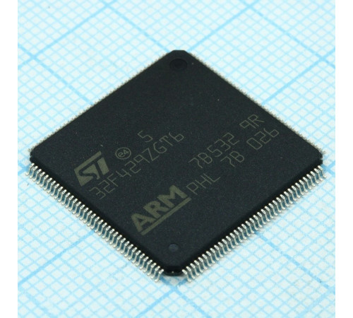 STM32F429ZGT6, Микроконтроллер STM 32-бит ядро ARM 1мБ Флэш-память 144LQFP STM32F429ZGT6, Микроконтроллер STM 32-бит ядро ARM 1мБ Флэш-память 144LQFP