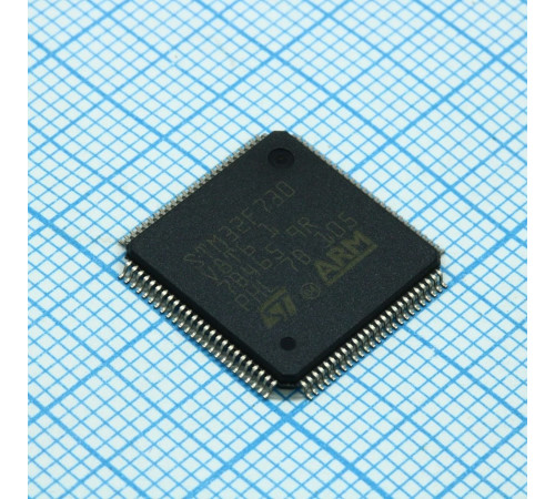STM32F730V8T6, Микроконтроллер 32-бит ядро ARM Cortex M7 RISC 64кБ Флэш-память 3.3В 100-Pin LQFP лоток STM32F730V8T6, Микроконтроллер 32-бит ядро ARM Cortex M7 RISC 64кБ Флэш-память 3.3В 100-Pin LQFP лоток