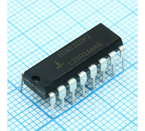 HIN232CPZ, IC TXRX RS-232 5V 16DIP HIN232CPZ, IC TXRX RS-232 5V 16DIP
