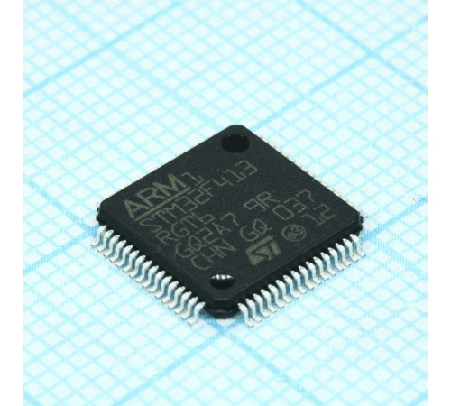 STM32F413RGT6, Микроконтроллер STM32F 32-бит 1 МБ Флэш-память 320 кБ ОЗУ 100МГц LQFP-64