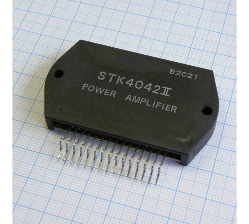 STK4042 II, УНЧ 80Вт (2x45В/8 Ом), THD<0.4%