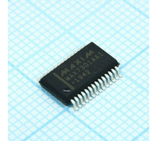 MAX7301AAI+T, Расширитель шины SPI 20B 28SSOP