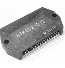 STK402-070, УНЧ 2х40Вт, 20…20000Гц, 6 Ом, ± 30В