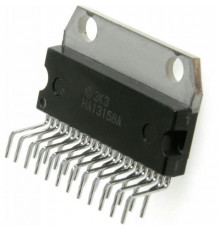 HA13158A, УНЧ  4x20Вт (13.2В/4 Ом), мАx 4x34Вт, 32дБ