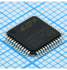 C8051F580-IQ, Микроконтроллер семейства 8051 8-бит 50 МГц 128кБ Флэш-память питание 5 В шина CAN