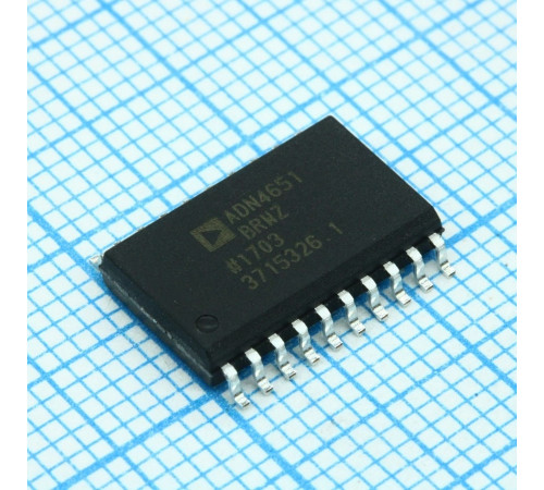 ADN4651BRWZ, Двухканальный изолятор LVDS, быстродействие 600 Мбит/с, выдерживаемое напряжение 5 кВ, ср.кв.