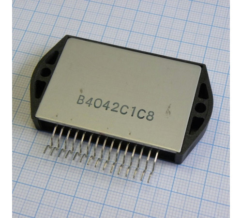 STK4042 II, УНЧ 80Вт (2x45В/8 Ом), THD<0.4%