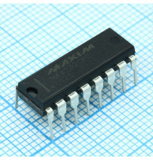 MAX232CPE+, RS-232  два пpиемника и два пеpедатчика (2Dx/2Rx)