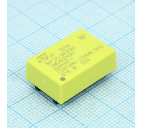 M4T28-BR12SH1, Сборка часового кристалла 32,768kHz и резервного питания BR1225 3V 48mAh 0...+70°C M4T28-BR12SH1, Сборка часового кристалла 32,768kHz и резервного питания BR1225 3V 48mAh 0...+70°C