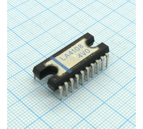 LA4108, УHЧ 2x5.3Вт (13В/4 Ом) LA4108, УHЧ 2x5.3Вт (13В/4 Ом)