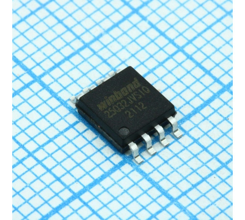 W25Q32JVSSIQ/TRAY, Флэш-память сдвоенная/счетверенная шина SPI 32М-бит электропитание 3В W25Q32JVSSIQ/TRAY, Флэш-память сдвоенная/счетверенная шина SPI 32М-бит электропитание 3В