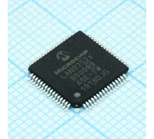 LAN9252I/PT, Контроллер 10/100 EtherCAT 64 TQFP 10x10x1.0мм LAN9252I/PT, Контроллер 10/100 EtherCAT 64 TQFP 10x10x1.0мм