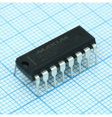 MAX232EPE+, Интерфейс RS-232, 120кБит/сек, Uп=5В  -40...+85C